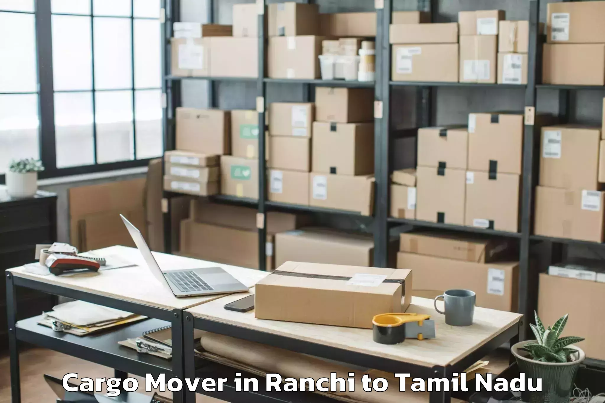 Hassle-Free Ranchi to Tisaiyanvilai Cargo Mover